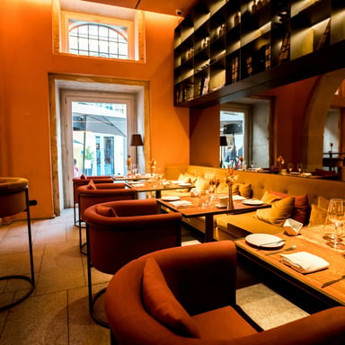 Elegant interior at Indigenous restaurant